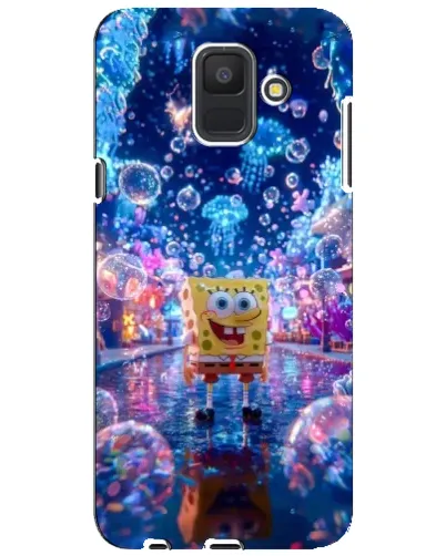 Чехол для Samsung Galaxy A6 2018 (A600F) с картинкой «Неоновый океан»