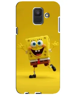 Чехол для Samsung Galaxy A6 2018 (A600F) с картинкой «Позитивный Губка Боб»