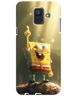 Чехол для Samsung Galaxy A6 2018 (A600F) с картинкой «Сияющий Спанч Боб»