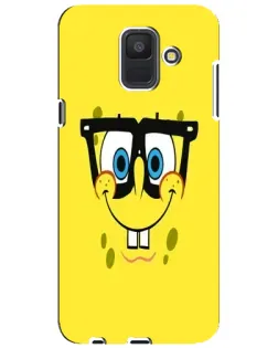 Чохол для Samsung Galaxy A6 2018 (A600F) з картинкою «Мінімалістичний Спанч Боб»