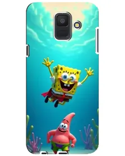 Чохол для Samsung Galaxy A6 2018 (A600F) з картинкою «Спанч Боб під водою»