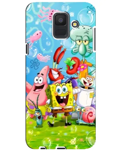 Чохол для Samsung Galaxy A6 2018 (A600F) з картинкою «Губка Боб та друзі» Чохол для Samsung Galaxy A6 2018 (A600F) з картинкою «Губка Боб та друзі»