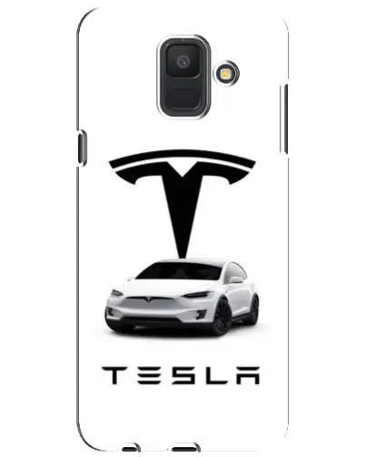Чехол для Samsung Galaxy A6 2018 (A600F) с картинкой «Tesla White Style»