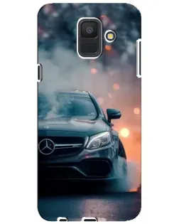 Чехол для Samsung Galaxy A6 2018 (A600F) с картинкой «Mercedes — ночной город»