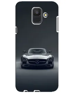 Чехол для Samsung Galaxy A6 2018 (A600F) с картинкой «Mercedes на черном»