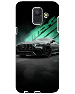 Чехол для Samsung Galaxy A6 2018 (A600F) с картинкой «Темный Mercedes AMG»