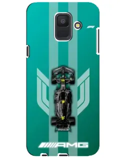 Чехол для Samsung Galaxy A6 2018 (A600F) с картинкой «Mercedes AMG Petronas»