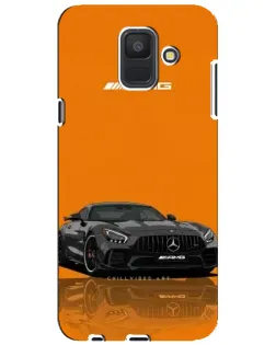 Чехол для Samsung Galaxy A6 2018 (A600F) с картинкой «Оранжевый Mercedes AMG»