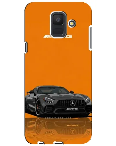 Чехол для Samsung Galaxy A6 2018 (A600F) с картинкой «Оранжевый Mercedes AMG»