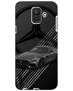 Чехол для Samsung Galaxy A6 2018 (A600F) с картинкой «Mercedes AMG — графика»