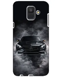 Чехол для Samsung Galaxy A6 2018 (A600F) с картинкой «Mercedes в дыму»