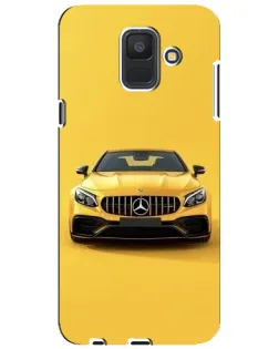 Чехол для Samsung Galaxy A6 2018 (A600F) с картинкой «Желтый Mercedes GT»
