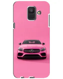 Чехол для Samsung Galaxy A6 2018 (A600F) с картинкой «Розовый Mercedes AMG» Чехол для Samsung Galaxy A6 2018 (A600F) с картинкой «Розовый Mercedes AMG»