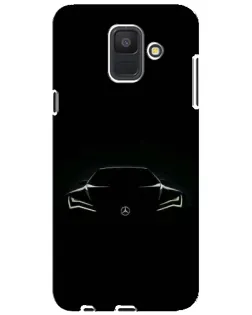 Чехол для Samsung Galaxy A6 2018 (A600F) с картинкой «Mercedes — силуэт авто» Чехол для Samsung Galaxy A6 2018 (A600F) с картинкой «Mercedes — силуэт авто»