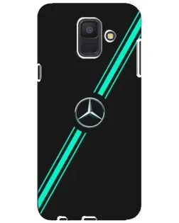 Чехол для Samsung Galaxy A6 2018 (A600F) с картинкой «Спортивные линии Mercedes» Чехол для Samsung Galaxy A6 2018 (A600F) с картинкой «Спортивные линии Mercedes»