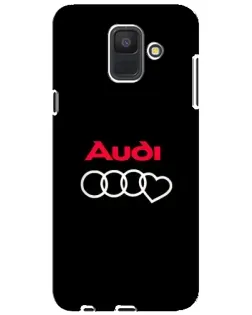 Чехол для Samsung Galaxy A6 2018 (A600F) с картинкой «Логотип Audi Heart»