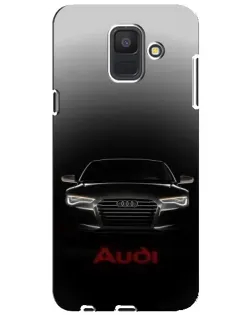 Чехол для Samsung Galaxy A6 2018 (A600F) с картинкой «Audi — градиентный контур»