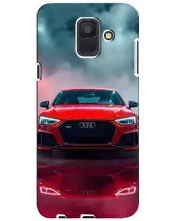 Чехол для Samsung Galaxy A6 2018 (A600F) с картинкой «Audi RS — красный стиль»