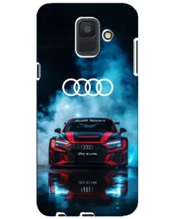 Чехол для Samsung Galaxy A6 2018 (A600F) с картинкой «Audi Sport — неон»