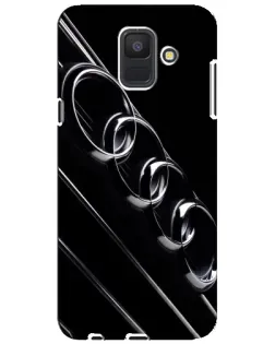 Чехол для Samsung Galaxy A6 2018 (A600F) с картинкой «Audi — абстрактные кольца»