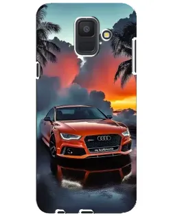 Чехол для Samsung Galaxy A6 2018 (A600F) с картинкой «Audi — закат»