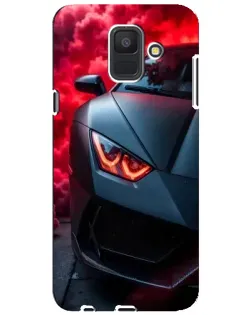 Чехол для Samsung Galaxy A6 2018 (A600F) с картинкой «Lamborghini красное сияние»