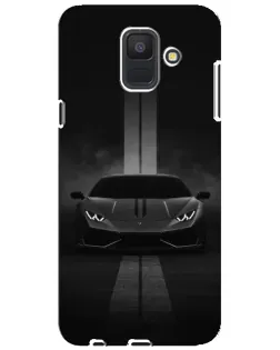 Чехол для Samsung Galaxy A6 2018 (A600F) с картинкой «Lamborghini симметрия дорог»
