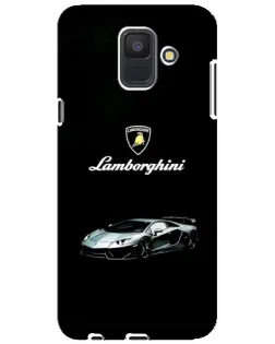 Чехол для Samsung Galaxy A6 2018 (A600F) с картинкой «Логотип Lamborghini классика»