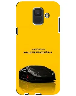 Чехол для Samsung Galaxy A6 2018 (A600F) с картинкой «Lamborghini Huracan черный»