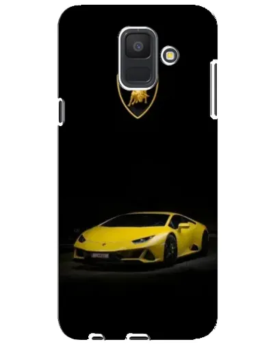 Чехол для Samsung Galaxy A6 2018 (A600F) с картинкой «Lamborghini желтый акцент»