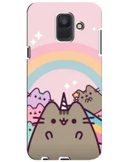 Чехол для Samsung Galaxy A6 2018 (A600F) с картинкой «Единорог Pusheen»