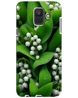 Чехол для Samsung Galaxy A6 2018 (A600F) с картинкой «Ландыши в зелени»