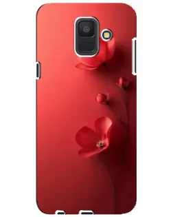 Чехол для Samsung Galaxy A6 2018 (A600F) с картинкой «Маковые соцветия»