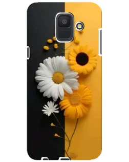 Чехол для Samsung Galaxy A6 2018 (A600F) с картинкой «Подсолнух и ромашка»