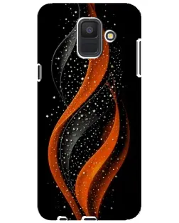 Чехол для Samsung Galaxy A6 2018 (A600F) с картинкой «Огненная звездная волна»