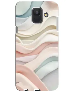 Чехол для Samsung Galaxy A6 2018 (A600F) с картинкой «Пастельные нежные волны»