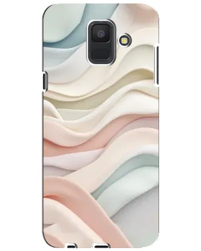 Чехол для Samsung Galaxy A6 2018 (A600F) с картинкой «Пастельные нежные волны»