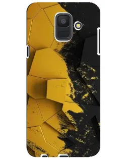 Чехол для Samsung Galaxy A6 2018 (A600F) с картинкой «Золотые осколки геометрии»