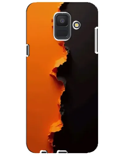 Чехол для Samsung Galaxy A6 2018 (A600F) с картинкой «Оранжевый разлом»