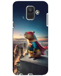 Чохол для Samsung Galaxy A6 2018 (A600F) з картинкою «Капі-мен супергерой»