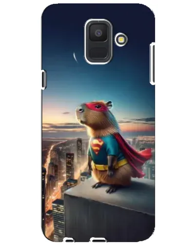 Чехол для Samsung Galaxy A6 2018 (A600F) с картинкой «Капи-мен супергерой»