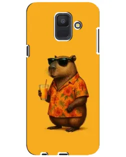 Чохол для Samsung Galaxy A6 2018 (A600F) з картинкою «Капібара на відпочинку»