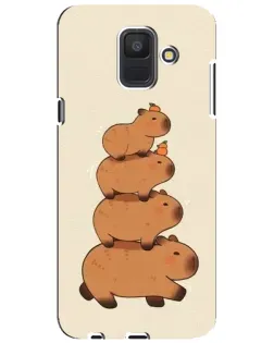 Чохол для Samsung Galaxy A6 2018 (A600F) з картинкою «Вежа з капібар»