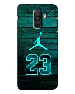 Чехол для Samsung Galaxy A6 Plus 2018 (A605) с картинкой «Jordan Cyan 23»