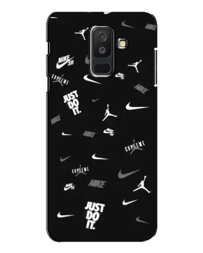 Чехол для Samsung Galaxy A6 Plus 2018 (A605) с картинкой «Nike Black Pattern» Чехол для Samsung Galaxy A6 Plus 2018 (A605) с картинкой «Nike Black Pattern»