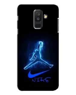 Чехол для Samsung Galaxy A6 Plus 2018 (A605) с картинкой «Jordan Neon Blue»