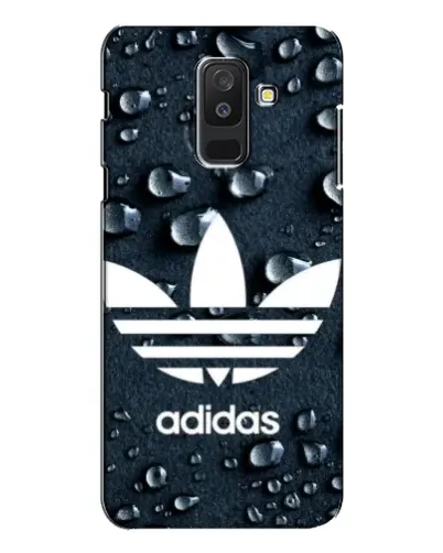 Чехол для Samsung Galaxy A6 Plus 2018 (A605) с картинкой «Adidas Trefoil Blue»