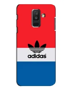 Чехол для Samsung Galaxy A6 Plus 2018 (A605) с картинкой «Ретро блоки Adidas»