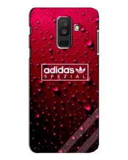 Чехол для Samsung Galaxy A6 Plus 2018 (A605) с картинкой «Adidas Gold Marble»