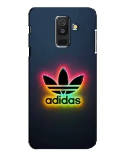 Чехол для Samsung Galaxy A6 Plus 2018 (A605) с картинкой «Неоновый Adidas»